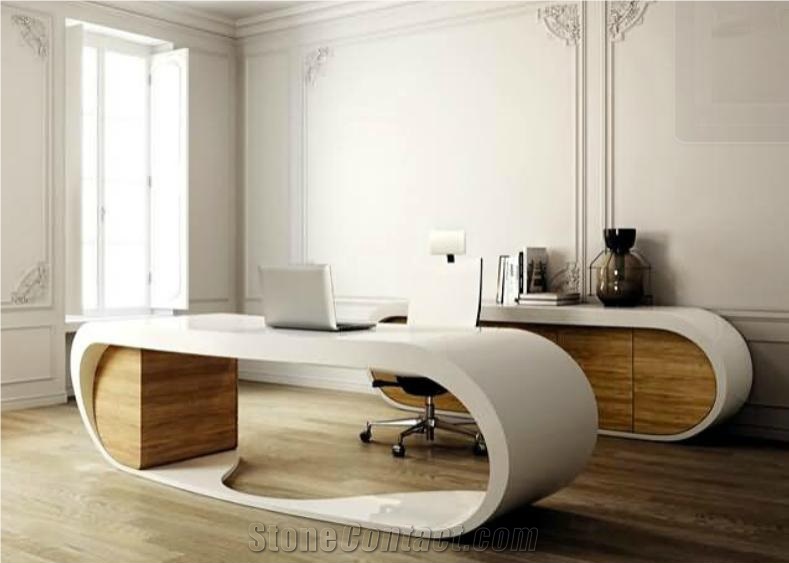 Modern Office Desk in Shenzhen Semi Circle Office Desk