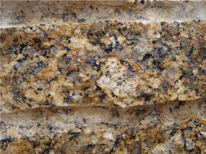 Giallo Fiorito Granite Block, Brazil Yellow Granite