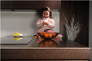 Sial Starlight Brown Technistone Kitchen Countertop