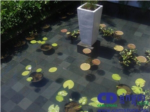 Black Lava Stone-Pool Coping Sawn Cut