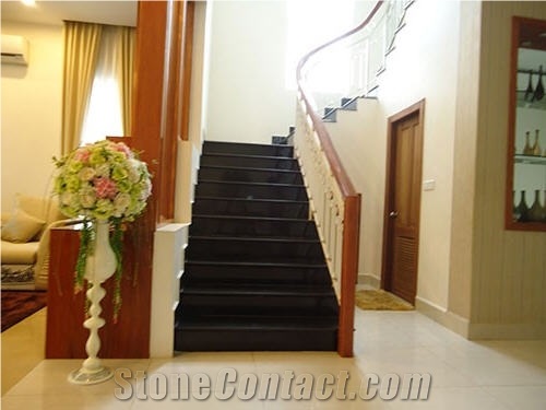 Absolute Black Granite Stairs