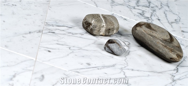 Bianco Venatino Marble Floor Tiles