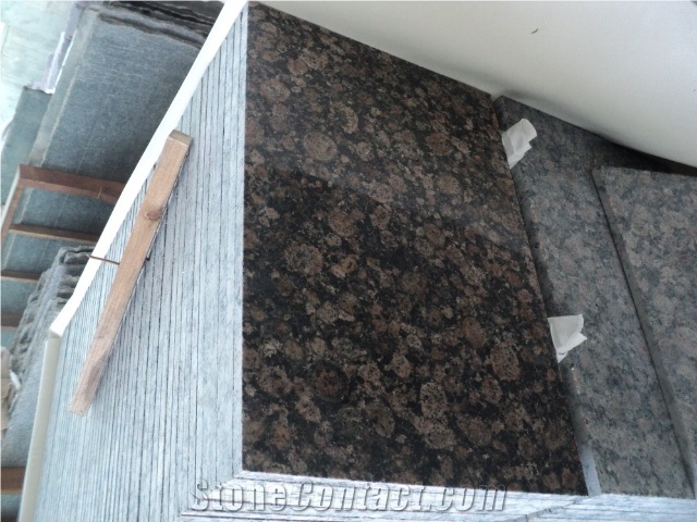 Baltic Brown Granite Half Slabs & Tiles for Floor,Wall Corving, Finland Brown Granite