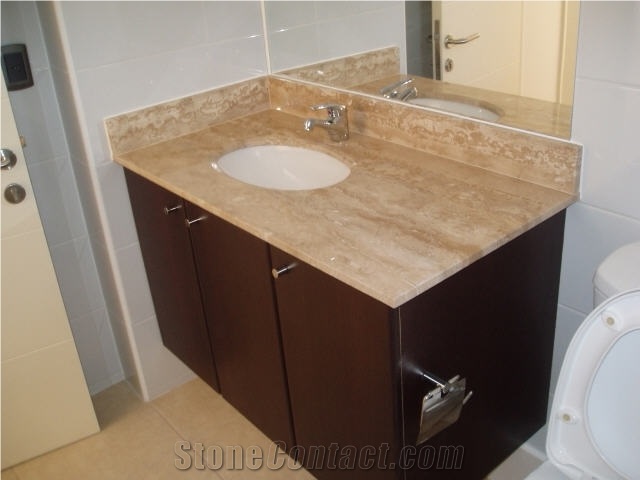 Travertino a La Veta Travertine Bathroom Tops