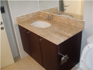 Travertino a La Veta Travertine Bathroom Tops