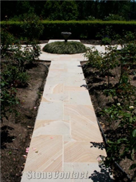 Sandstone Paving, Warrego Beige Sandstone Cube Stone & Pavers