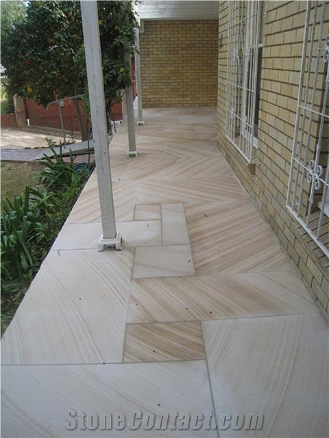Sandstone Paving, Warrego Beige Sandstone Cube Stone & Pavers