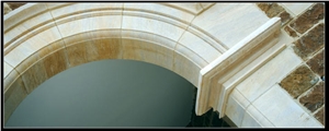 Limestone Arch to Complement Ironstone Walls