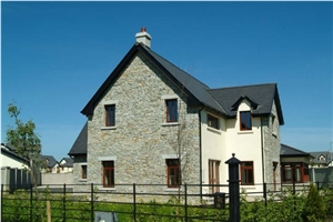 Donegal Quartzite Building, Gold Quartzite Machine Block