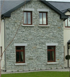 Donegal Silver Quartzite Machine Block Walling
