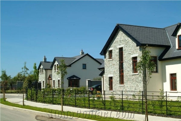 Donegal Silver Quartzite Machine Block Walling