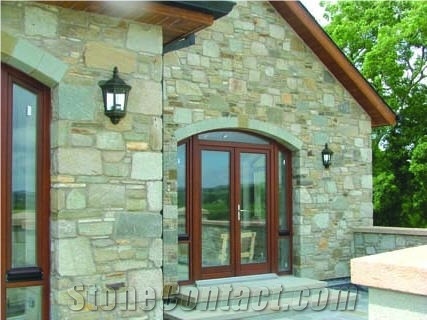 Mountcharles Sandstone Walling, Brown Sandstone walling 