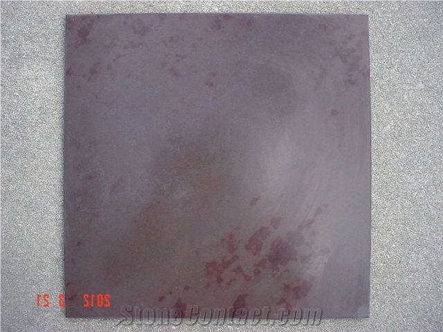 Bordeaux Slate - Brazilian Plum Slate 12x12 Honed Slabs & Tiles, Brazil Lilac Slate