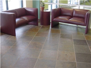 Multicolor Vermelho Slate Floor Tiles