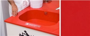 Silestone Rojo Arguinano Nuevo Monza Countertop