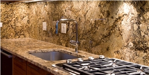 Golden Moon Granite Kitchen Countertop