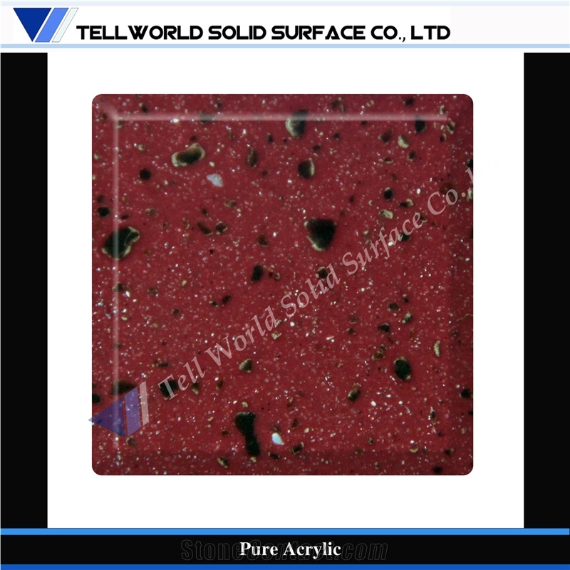 Black Pure Acrylic Solid Surface Slab,Best Quality with Factory Price