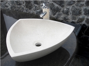 Planit White Limestone,Fior Di Crema Limestone Vessel Basin
