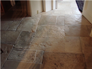 French Limestone Flooring Slabs & Tiles, France Beige Limestone