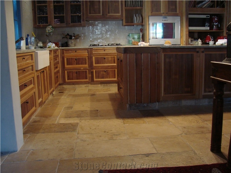 French Limestone Flooring Slabs & Tiles, Pierre De Bourgogne Limestone Slabs & Tiles