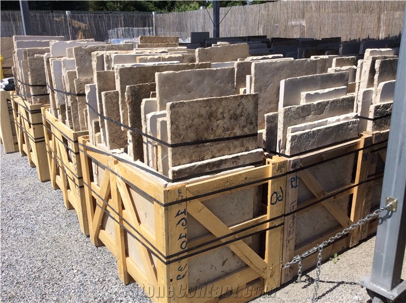 French Limestone Reclamied Flooring Tiles