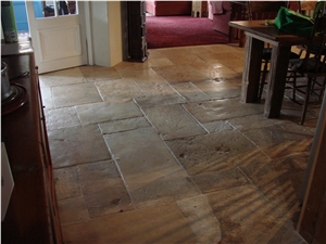 French Reclaimed Stone Flooring Slabs & Tiles, Pierre De Bourgogne Limestone Slabs & Tiles