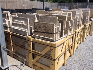French Stone Flooring Slabs & Tiles, Reclaimed Flooring Limestone Slabs & Tiles