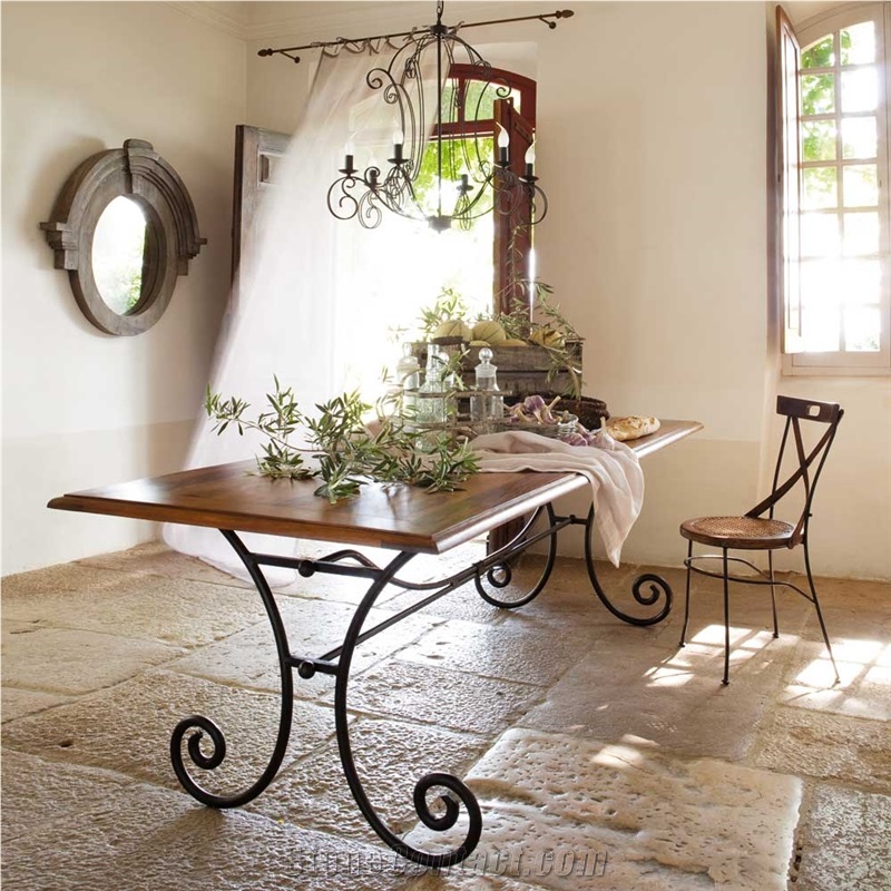 Reclaimed French Limestone Flooring Slabs & Tiles, Pierre De Bourgogne Limestone Slabs & Tiles