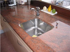 Multicolor Red Granite Countertop 