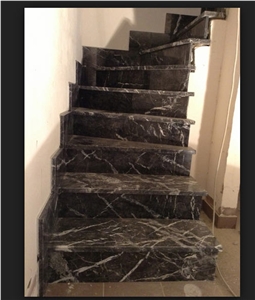 Grigio Carnico Marble Stairs