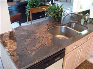 Magma Bordeaux Granite Countertops
