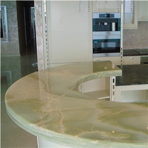 Verde Afghanistan Light Green Onyx Countertop