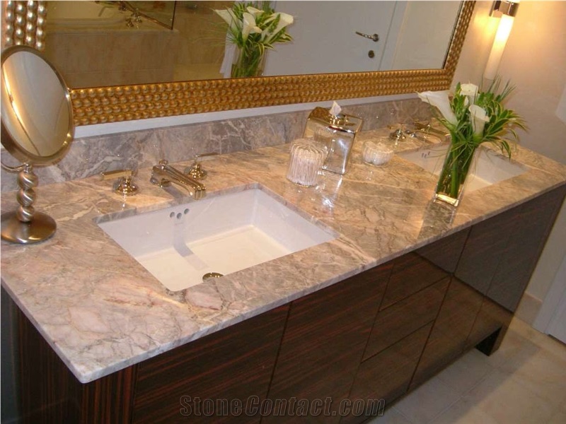 Fior di Pesco Carnico Marble Vanity Top