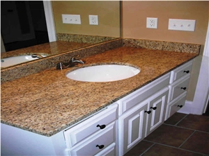 Giallo Fiorito Granite Vanity Top