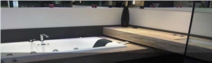 Serpeggiante Marble Vein Cut Bath Top Serpeggiante Marble Vein Cut Bath Top