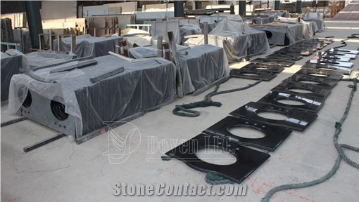 G684, Distributor Granite Vanity Tops, Pink Rose Vanity Tops; Standard Granite Tops;Bathroom Vanity, Bath Vanity Countertops, G684, Fuding , Magma Black Granite Furniture