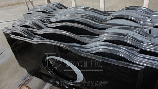 G684, Distributor Granite Vanity Tops, Pink Rose Vanity Tops; Standard Granite Tops;Bathroom Vanity, Bath Vanity Countertops, G684, Fuding , Magma Black Granite Furniture