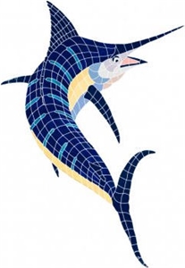 Action Marlin Swimming Pool Mosaics Action Marlin Swimming Pool Mosaics