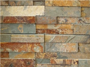 Gold Rush Slate Ledger Panel Stacked Stone