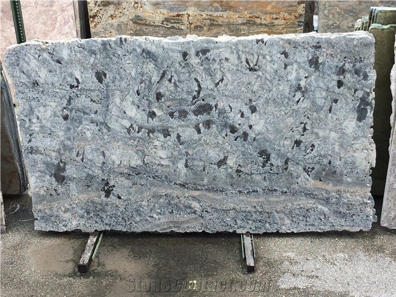 Aspen White Granite Slabs, Brazil White Granite