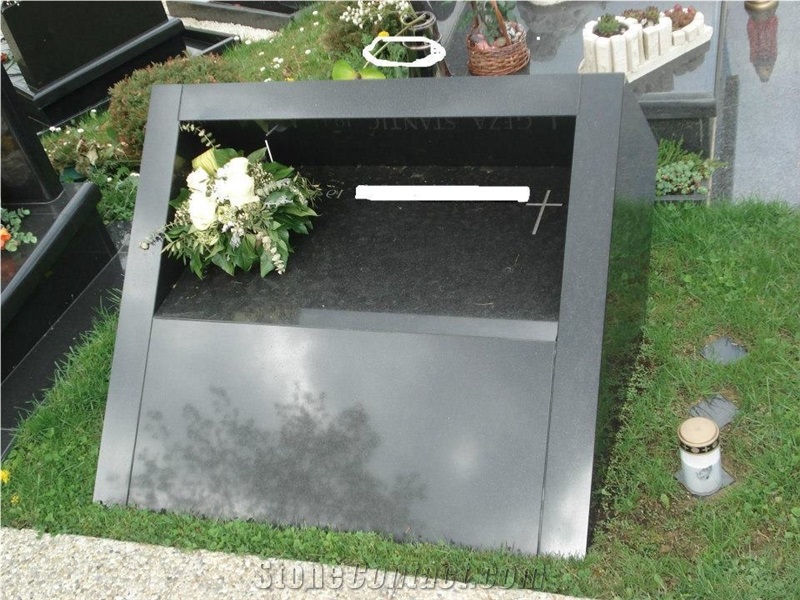China Impala Black Granite Gravestone
