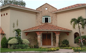 Cantera Huixquilucan Rosa Facade, Huixquilucan Rosa Cantera Walling