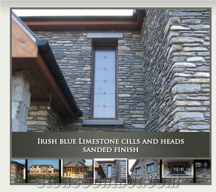 Irish Blue Limestone Cills and Heads Sanded Finish