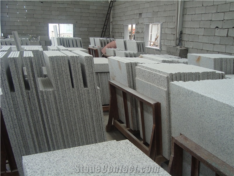 China White Sesame Granite G655 Tiles, China White Granite