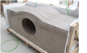 G682 Granite Vanity Top, Golden Yellow Color Bath Top