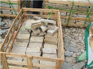 Granite Paving Stone Packaging, Grey Granite Cube Stone & Pavers