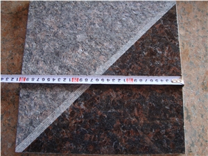 High Quality Tan Brown Granite Slab & Tile, High Polished Red Brown Granite