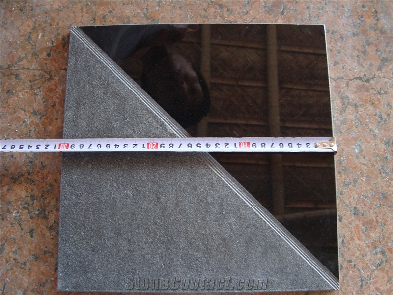  Shanxi Black Granite Slabs & Tiles, China Black Granite, Polished & Flamed