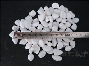 Snow White Pebble Stone,Gravels,Quartz Surfaces Stone