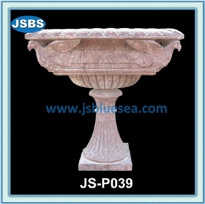 Carved Stone Planter, Natural Marble Planters